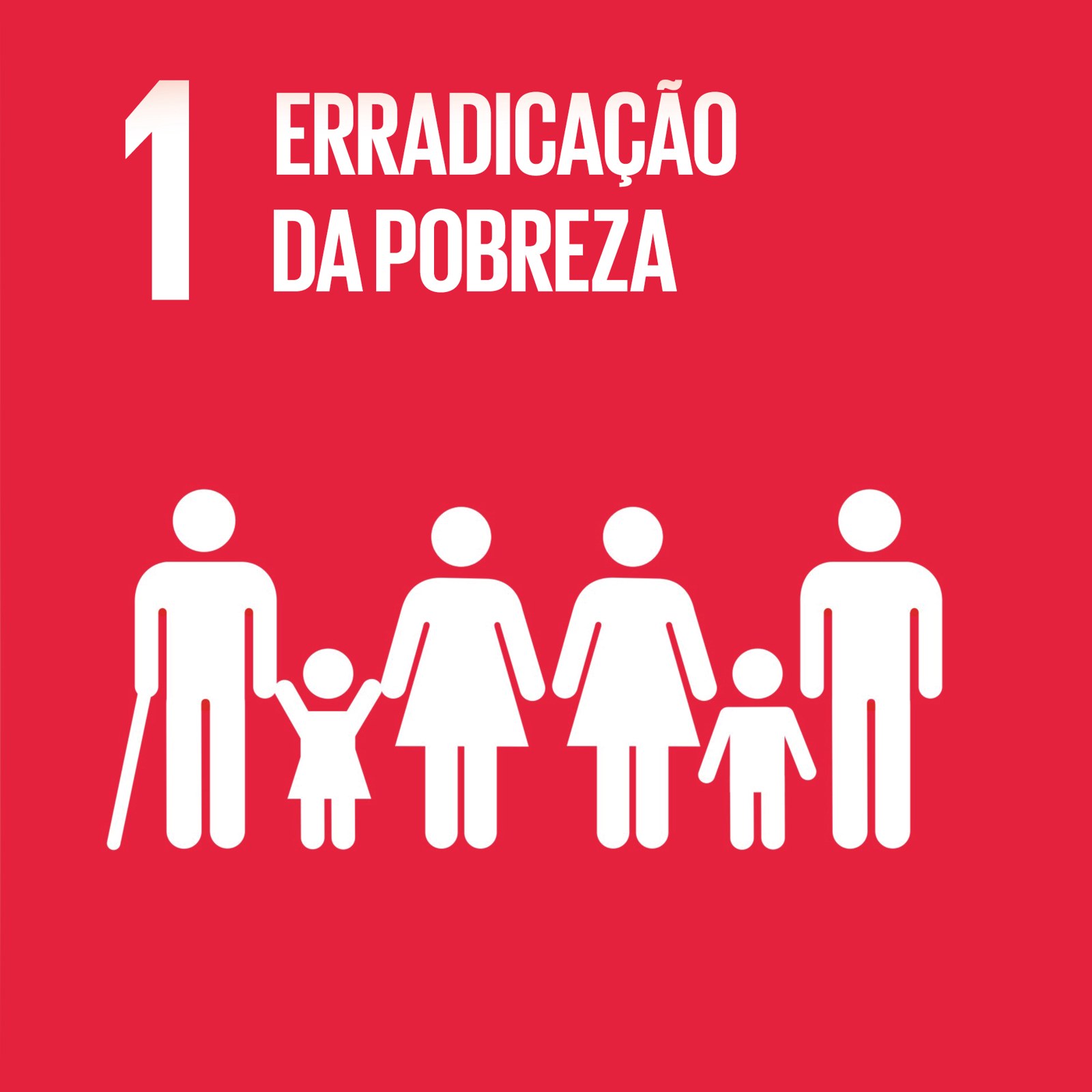 Cubo ODS 1 – Erradicação da Pobreza – frente