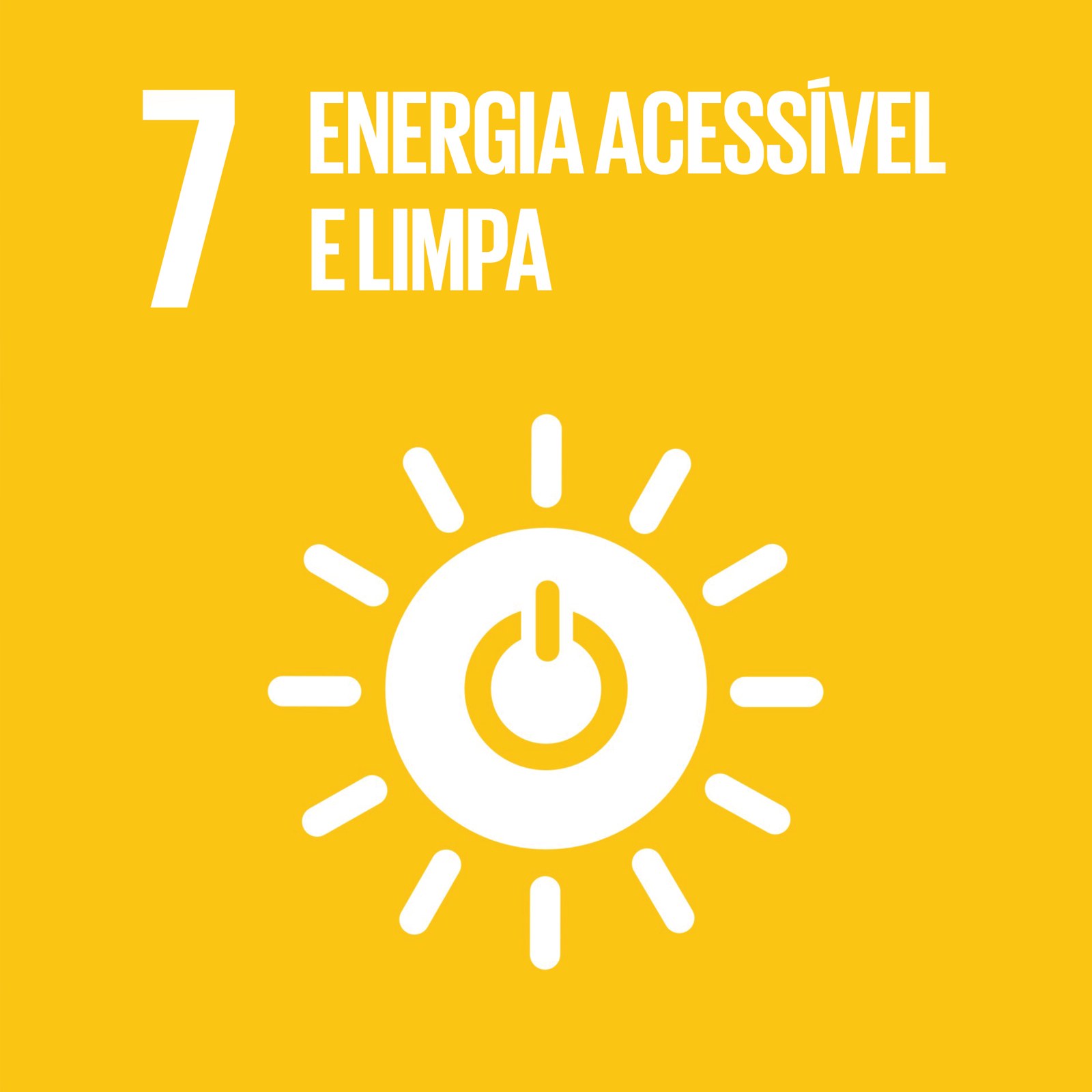 Cubo ODS 7 – Energia Limpa e Acessível – frente