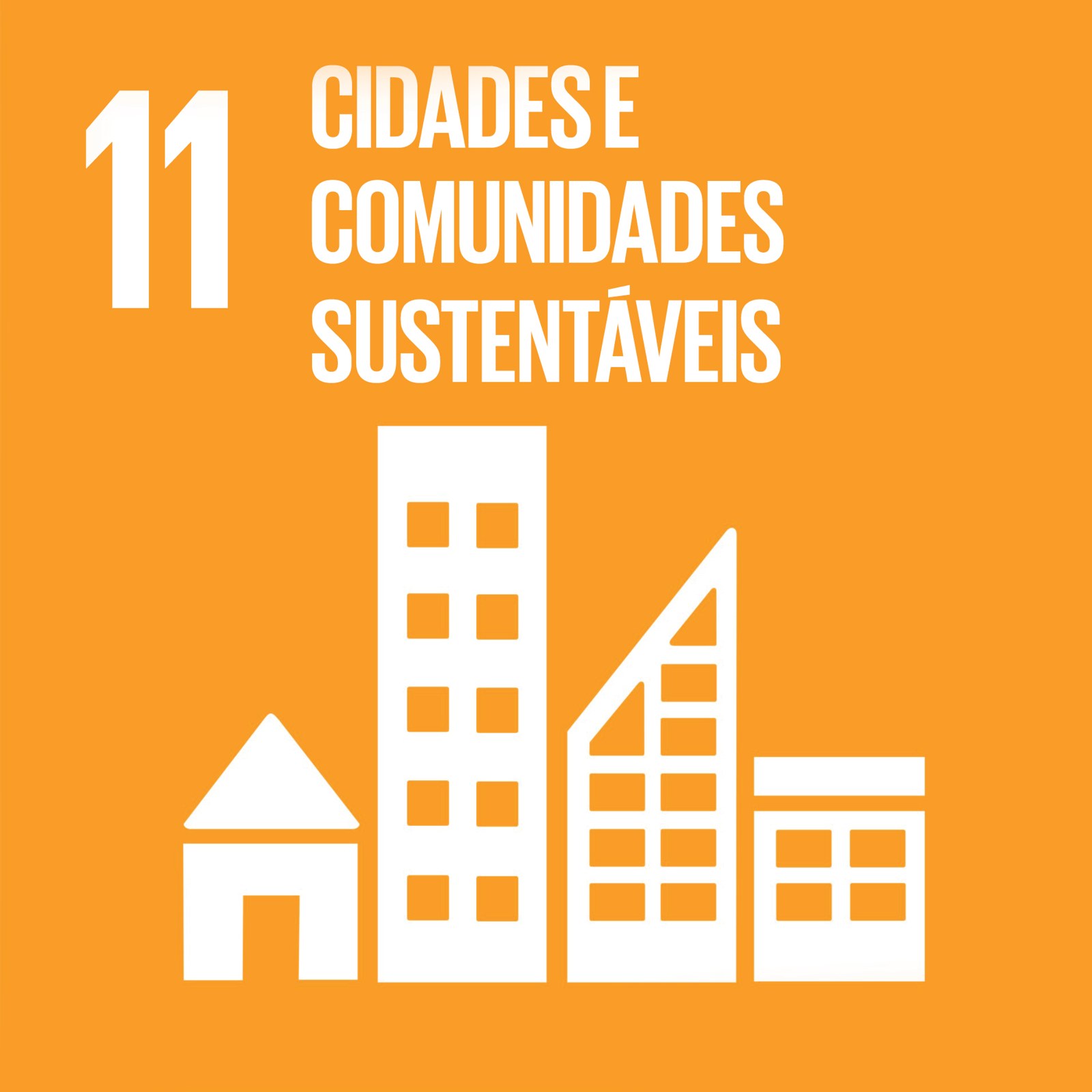 Cubo ODS 11 – Cidades e Comunidades Sustentáveis – frente